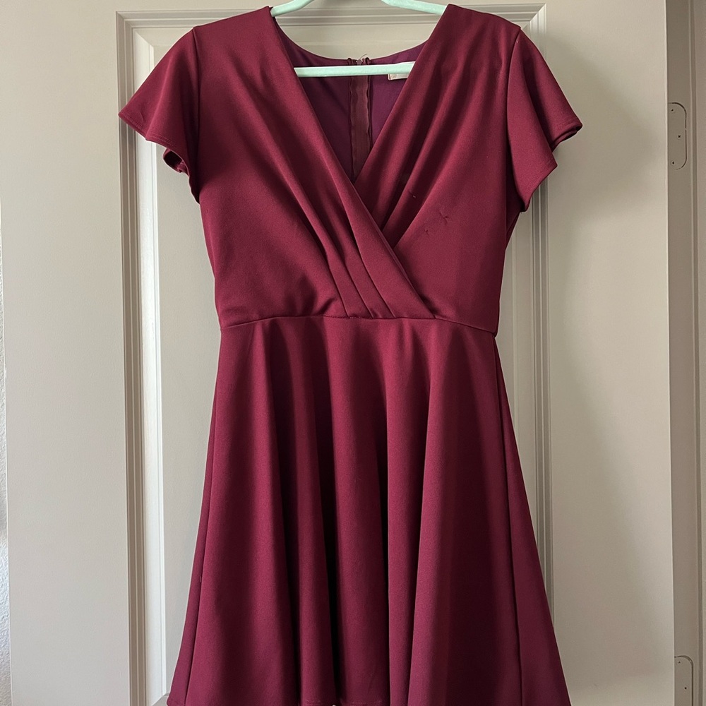 Altar’d State Burgundy dress with Zipper